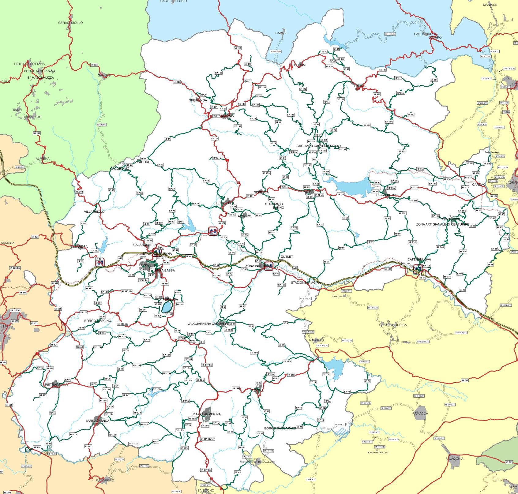 cartina provincia di enna